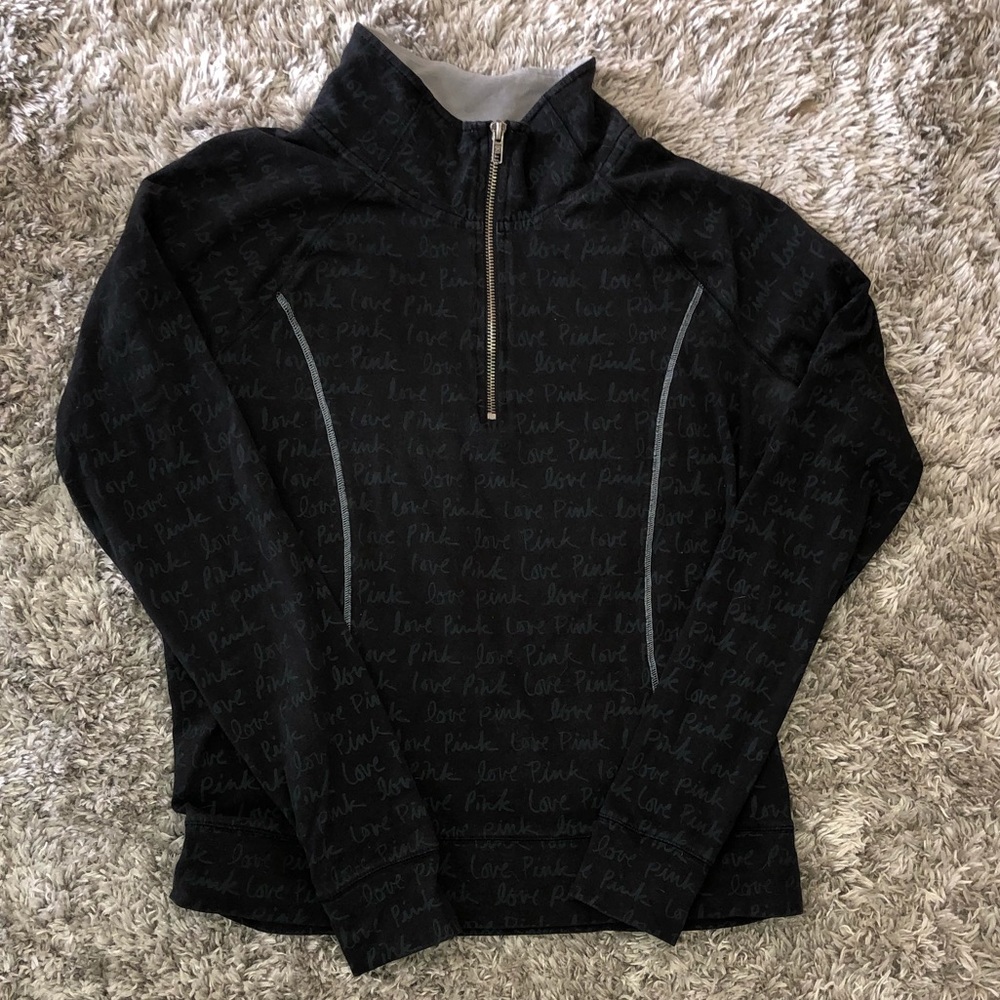 PINK yoga half zip